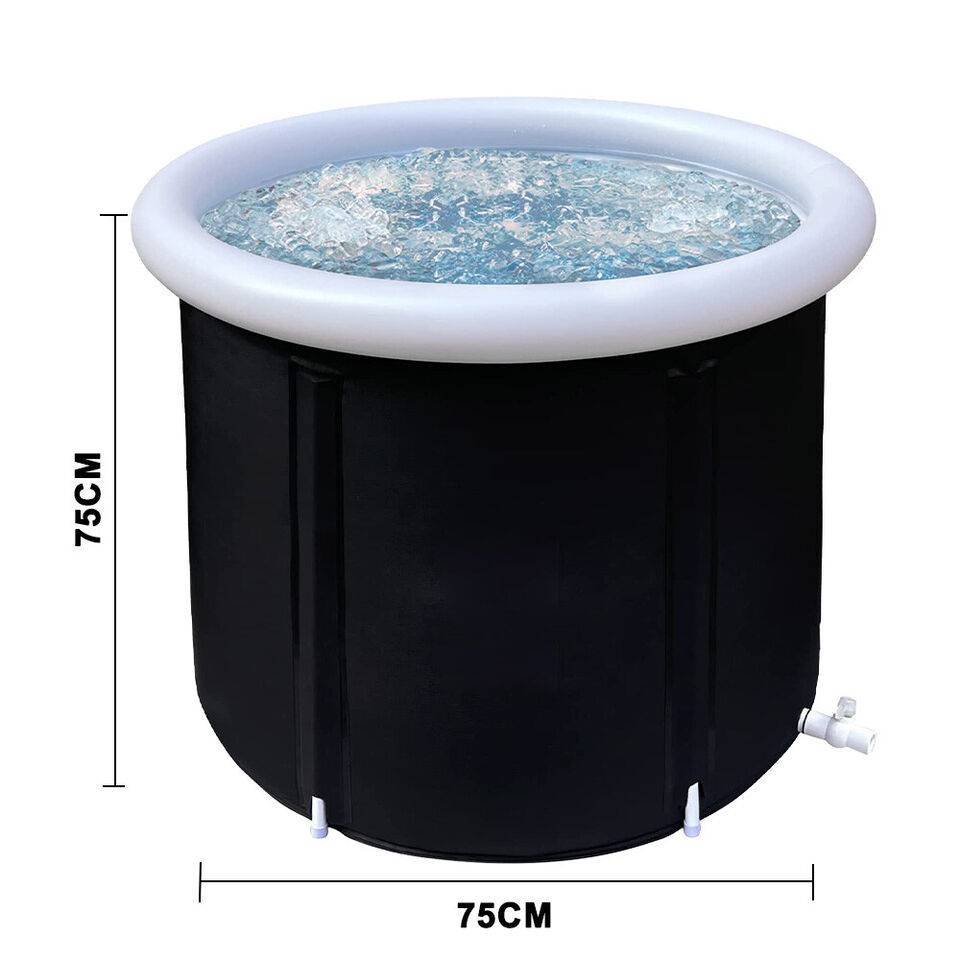 Portable Ice Bath Tub for Athletes – Cold Water Therapy & Hot Tub Folding Bathtub