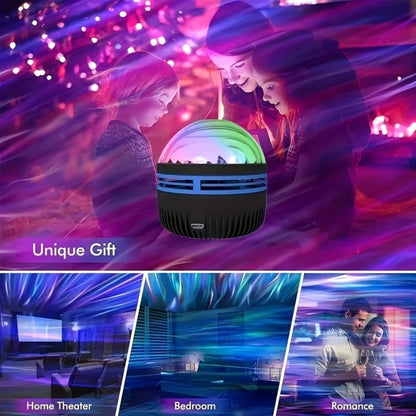 2-in-1 Northern Lights & Ocean Wave Projector – 14 Effects Galaxy Light Projector for Game Rooms, Parties & Bedrooms