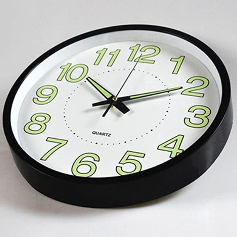 12'' Wall Clock – Large Quartz Silent Luminous Glow in the Dark Clock for Home & Office