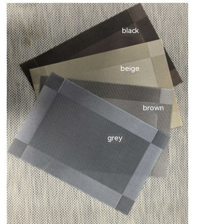 Dining Mat PVC Diagonal - Five-Color Optional, Durable and Stylish Table Protection