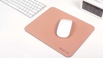 Cork Portable Mouse Pad - Eco-Friendly Office Supplies for Comfortable Use