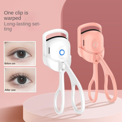 Portable Rechargeable Electric Heated Eyelash Curler - Long-Lasting Curls