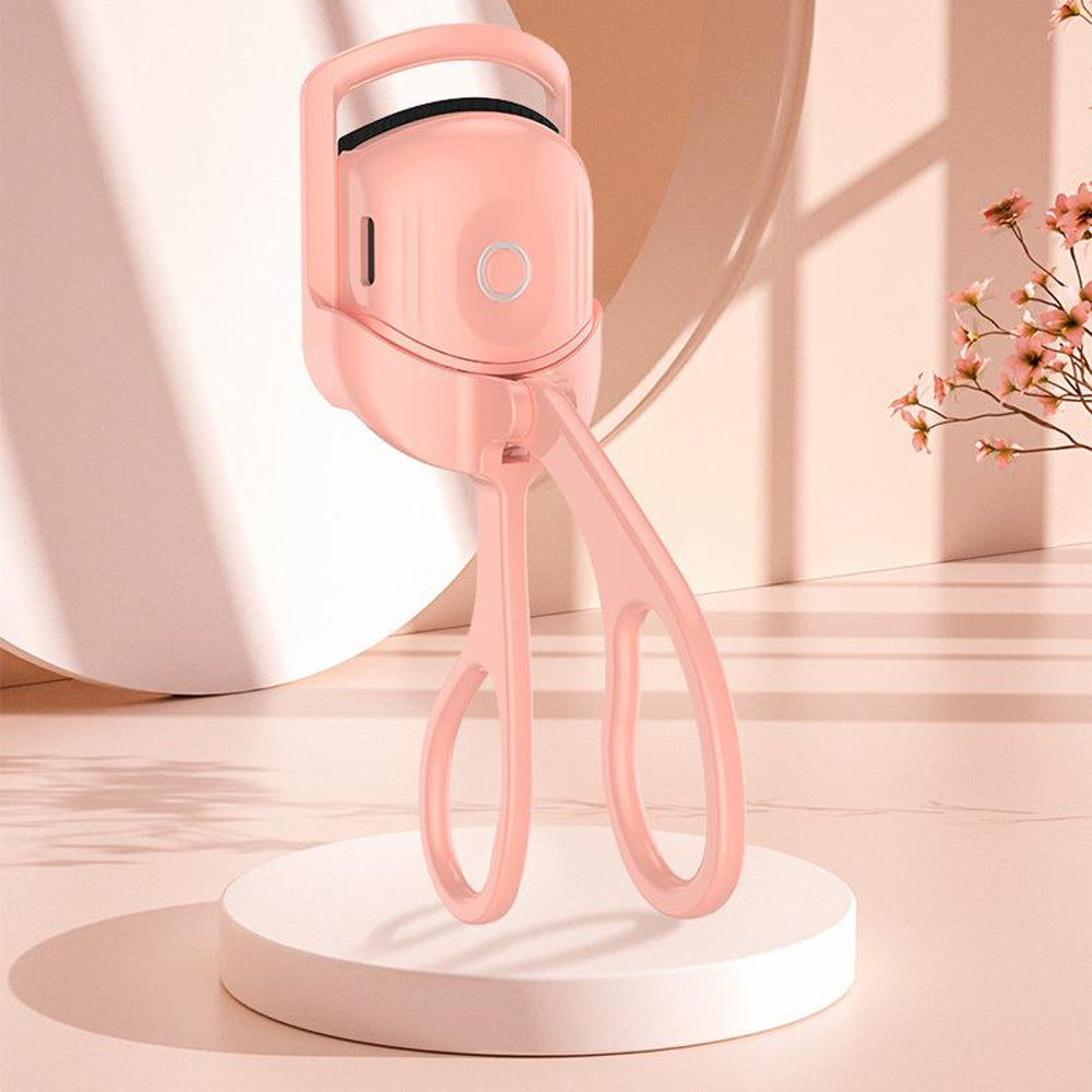 Portable Rechargeable Electric Heated Eyelash Curler - Long-Lasting Curls