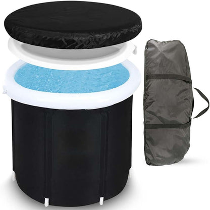 Portable Ice Bath Tub for Athletes – Cold Water Therapy & Hot Tub Folding Bathtub