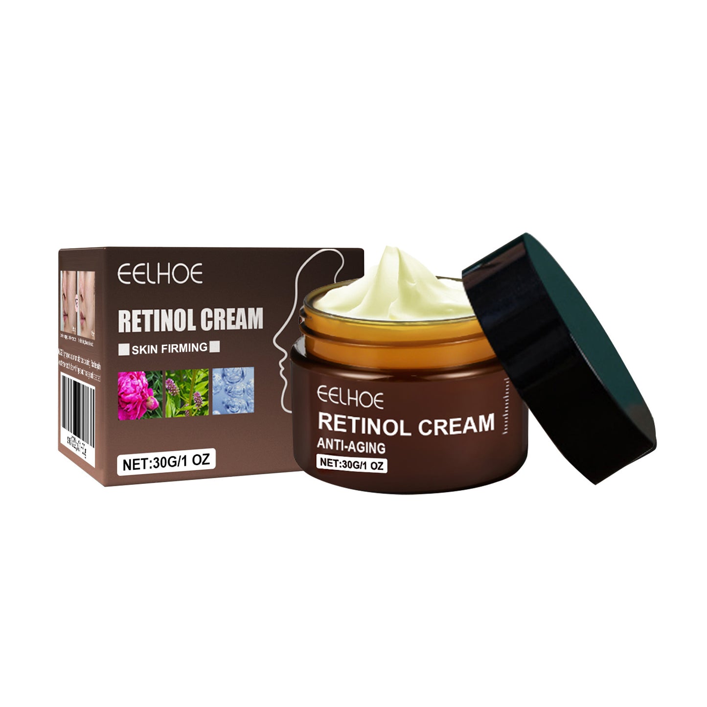 EELHOE Retinol Anti-Aging-Creme – Faltenentfernung und Hautstraffung mit Hyaluronsäure und Vitamin