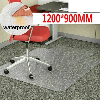 Chair Mat for Carpet & Hard Floors - Durable PVC Protector for Office & Home