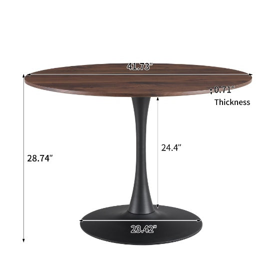 Tulip Dining Table - 106cm Diameter Round, Elegant & Modern Design