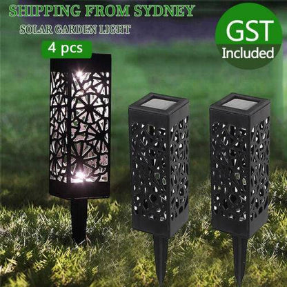 4PCS LED Solar Garden Ground Lights – Sensor Light Patio Lawn Lamp, IP65 Waterproof