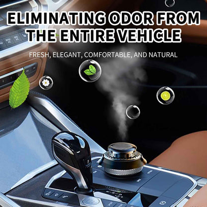 Solar Rotating Car Air Freshener & Essential Oil Diffuser – Odor Eliminator for Car, Office, Home