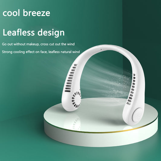 Portable Hanging Neck Fan – 360° Cooling Anytime, Anywhere