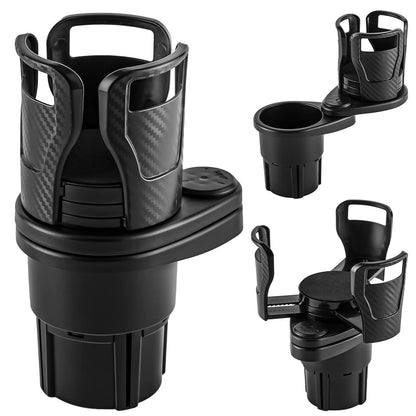 360° Rotatable Car Drinking Bottle Holder – Multifunctional Cup, Phone, and Sunglasses Organizer