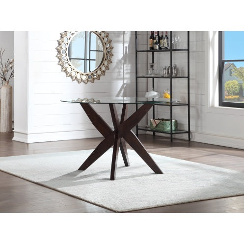 Amalie Dining Table - Dark Brown Elegant Dining Furniture