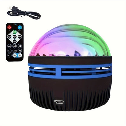 2-in-1 Northern Lights & Ocean Wave Projector – 14 Effects Galaxy Light Projector for Game Rooms, Parties & Bedrooms