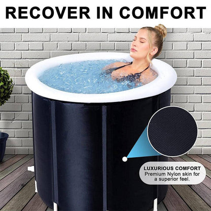 Portable Ice Bath Tub for Athletes – Cold Water Therapy & Hot Tub Folding Bathtub