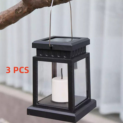 3PCS Solar Powered LED Lantern Lights – Waterproof Hanging Lanterns for Outdoor Garden & Lawn Decoration