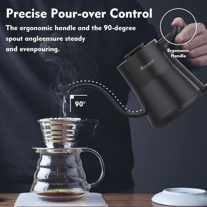 Gooseneck Electric Kettle – Precision Pour Over for Coffee & Tea