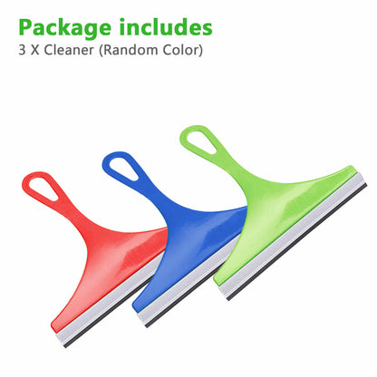 3X Glass Window Wiper Cleaner – Squeegee for Home, Car, Shower, & Mirror