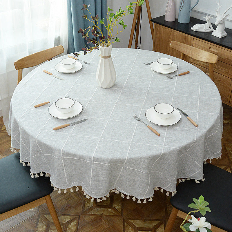 Home Dining Room Large Round Table Cloth - Elegant and Practical Dining Decor