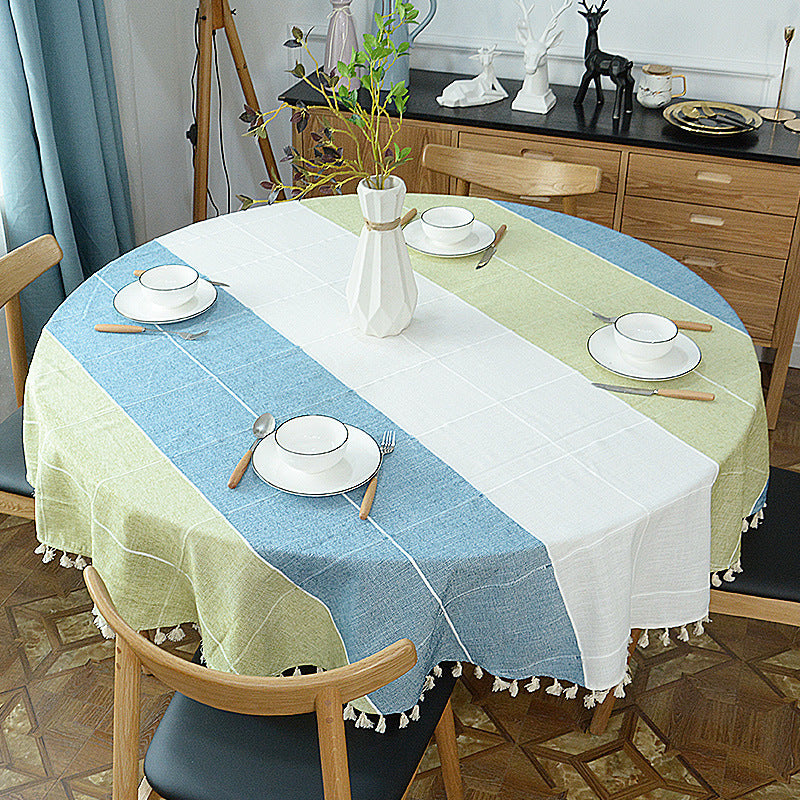 Home Dining Room Large Round Table Cloth - Elegant and Practical Dining Decor