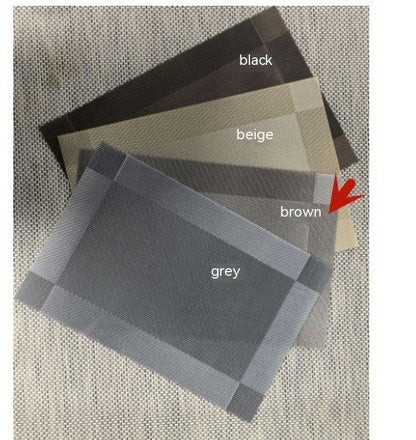 Dining Mat PVC Diagonal - Five-Color Optional, Durable and Stylish Table Protection