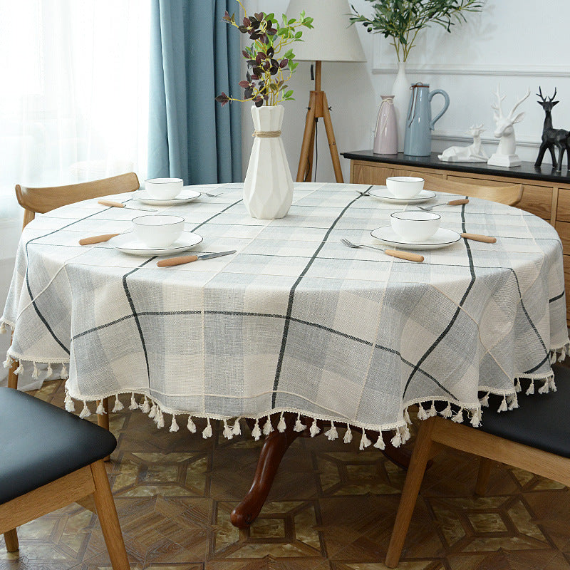 Home Dining Room Large Round Table Cloth - Elegant and Practical Dining Decor