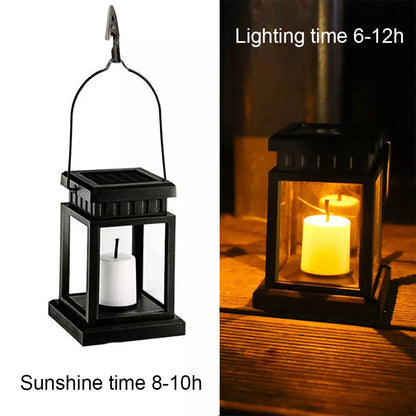 3PCS Solar Powered LED Lantern Lights – Waterproof Hanging Lanterns for Outdoor Garden & Lawn Decoration