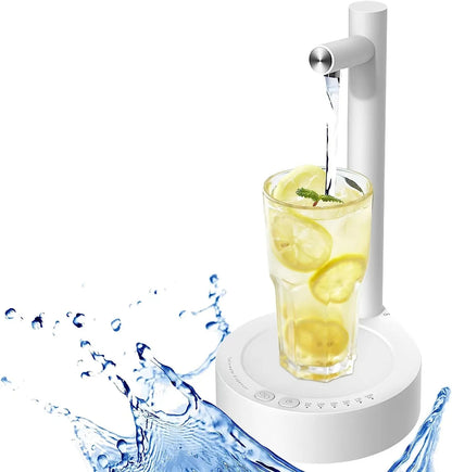 Desktop Water Bottle Dispenser - Portable Electric Water Pump for Universal Bottles, USB Charging