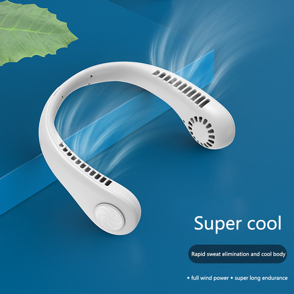 Portable Hanging Neck Fan – 360° Cooling Anytime, Anywhere