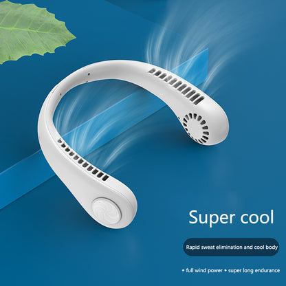 Portable Hanging Neck Fan – 360° Cooling Anytime, Anywhere