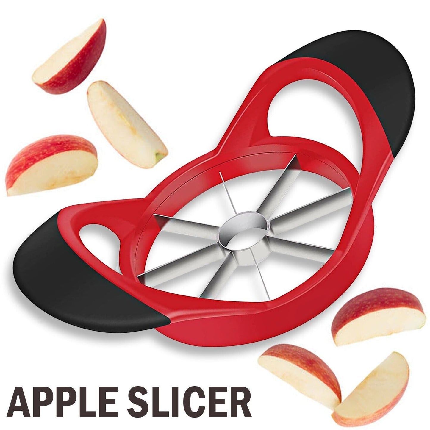 Stainless Steel Apple Cutter, Corer, and Slicer – Kitchen Tool for Easy Fruit Prep