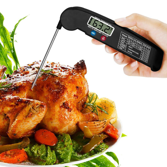 Digital Meat Thermometer – Instant Read Food Thermometer for BBQ, Grill, Oven & Smoker