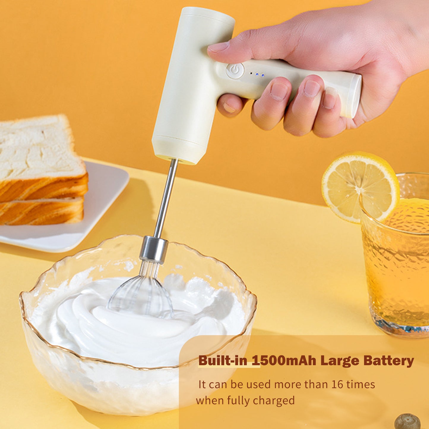 Electric Hand Mixer – Egg Beater for Cake Baking & Kitchen Prep