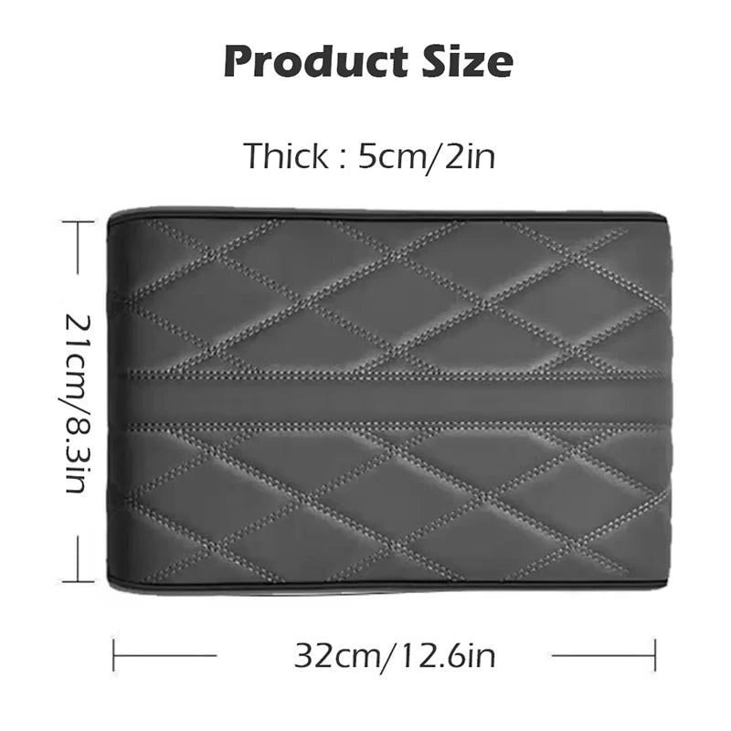 Car Armrest Box Pad Memory Cotton Increase Soft Cushion Pad Central Arm Rest Pad Elbow Support Thickened Protector Mat