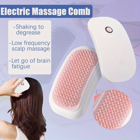 Portable Electric Scalp Comb – High-Frequency Vibration Head Massager for Body Relaxation