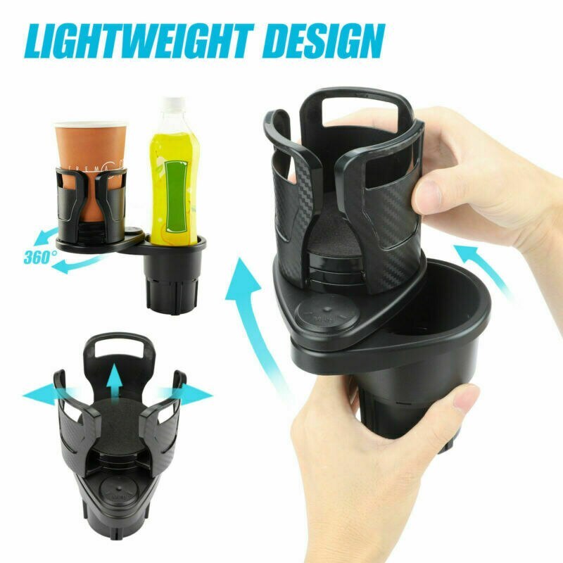 360° Rotatable Car Drinking Bottle Holder – Multifunctional Cup, Phone, and Sunglasses Organizer