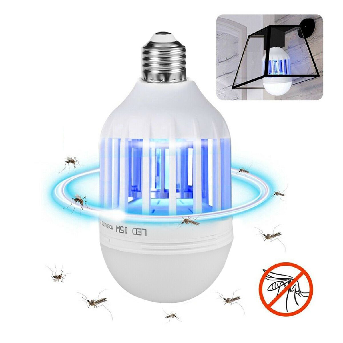 Bug Zapper Light Bulb – Indoor & Outdoor Mosquito and Fly Trap Killer