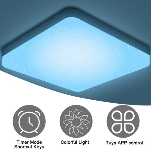 RGB LED Ceiling Light – Dimmable Ceiling Lamp with Remote Control for Living Room