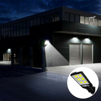 LED-Solarleuchte mit Bewegungsmelder – Helle Garten-, Straßen- und Wandlampe für Hof, Garage und Gehweg