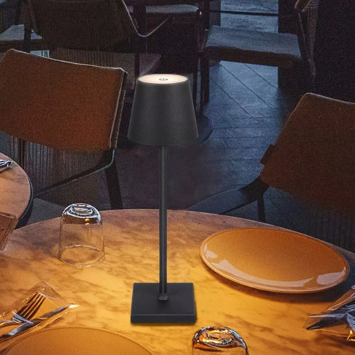 Dimmbar LED Akku Tischleuchte – USB wiederaufladbare Tischlampe für Nachttisch