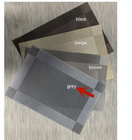 Dining Mat PVC Diagonal - Five-Color Optional, Durable and Stylish Table Protection