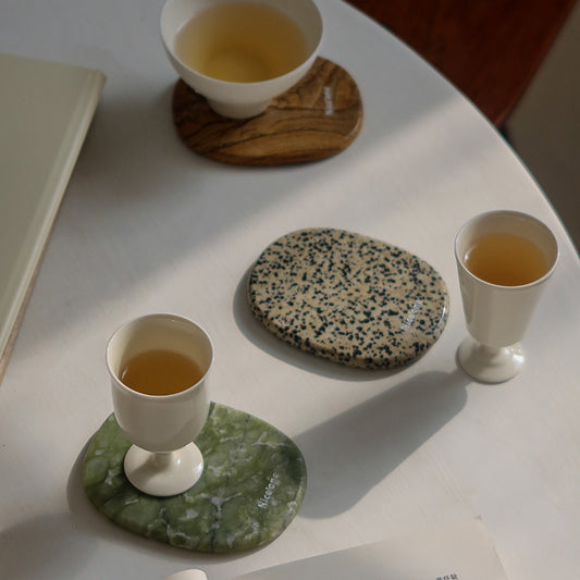 Natural Stone Coaster - Elegant Home Dining Table Decoration