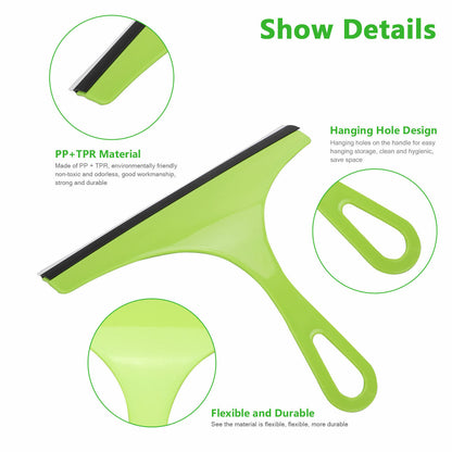 3X Glass Window Wiper Cleaner – Squeegee for Home, Car, Shower, & Mirror