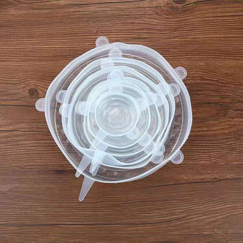 6Pcs Silicone Stretch Lids – Reusable Food Fresh-keeping Covers for Storage