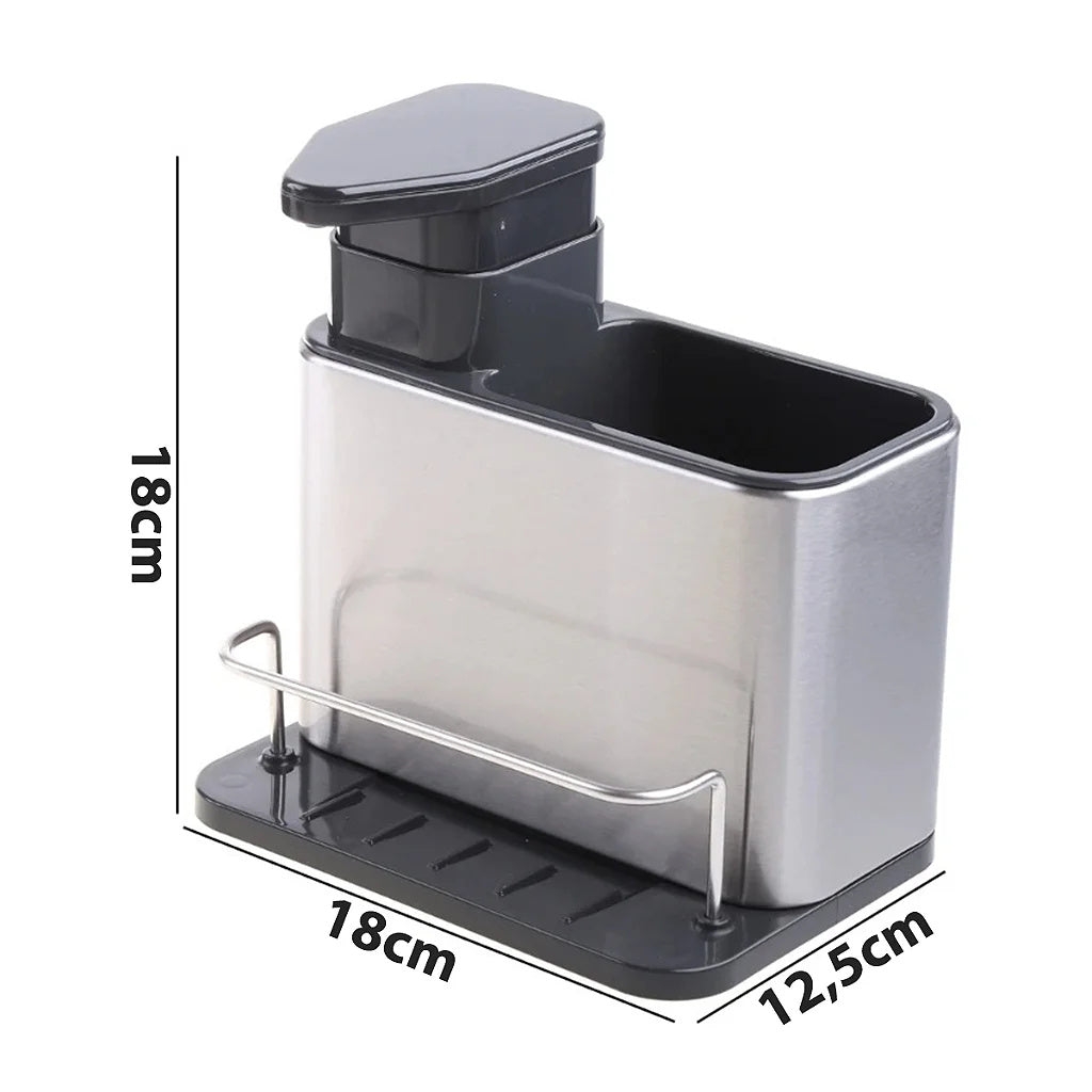 Stainless Steel Door Detergent Organizer – Kitchen Sink Soap Dispenser & Storage Solution