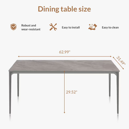 Grey Dining Table - Modern and Elegant Dining Experience