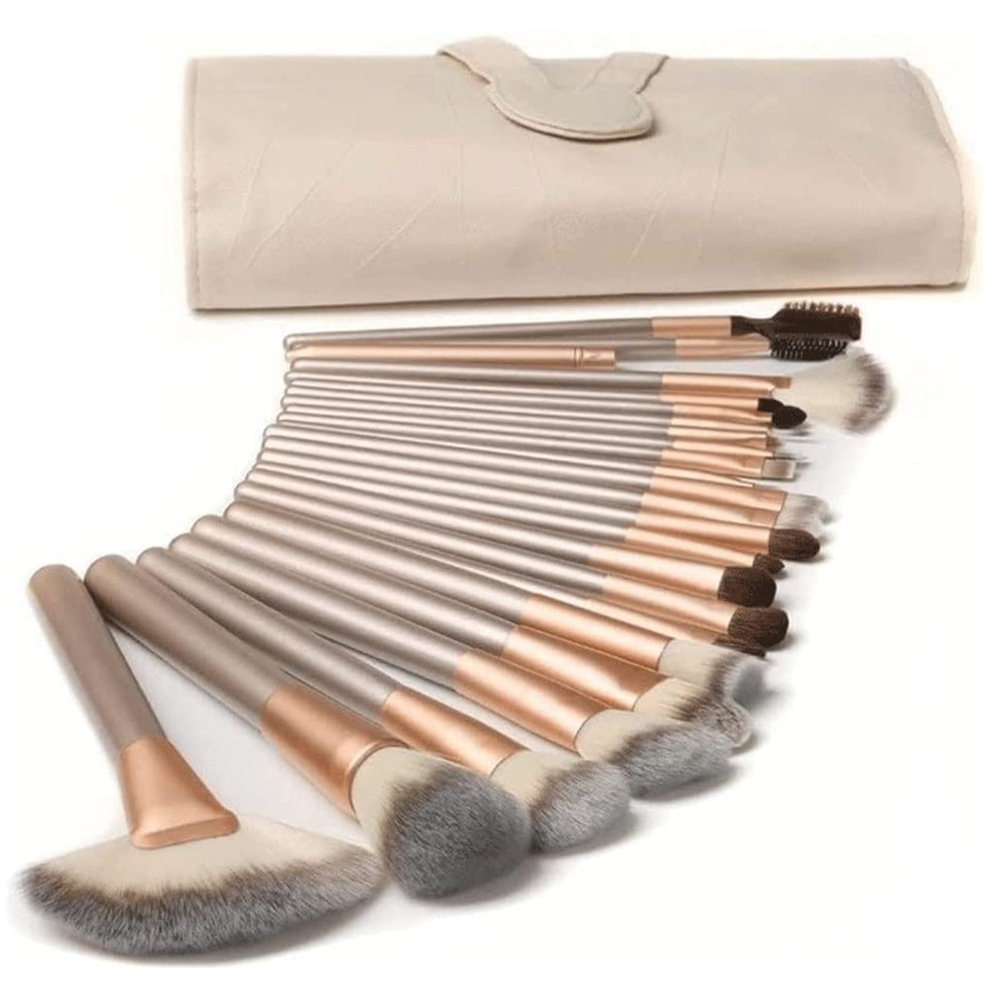 24 Pcs Professional Makeup Brush Set with Bag – Complete Brush Set for Flawless Application