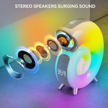 Conch Smart RGB Atmosphere Light Bluetooth-Lautsprecher – Wecker, Wecklampe und weißes Rauschen