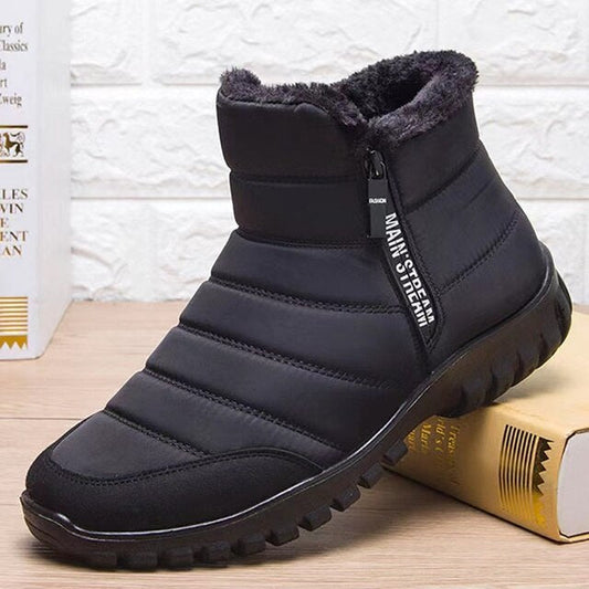 Men's Waterproof Warm Cotton Zipper Snow Ankle Boots ( HOT SALE !!!-60% OFF For a Limited Time )